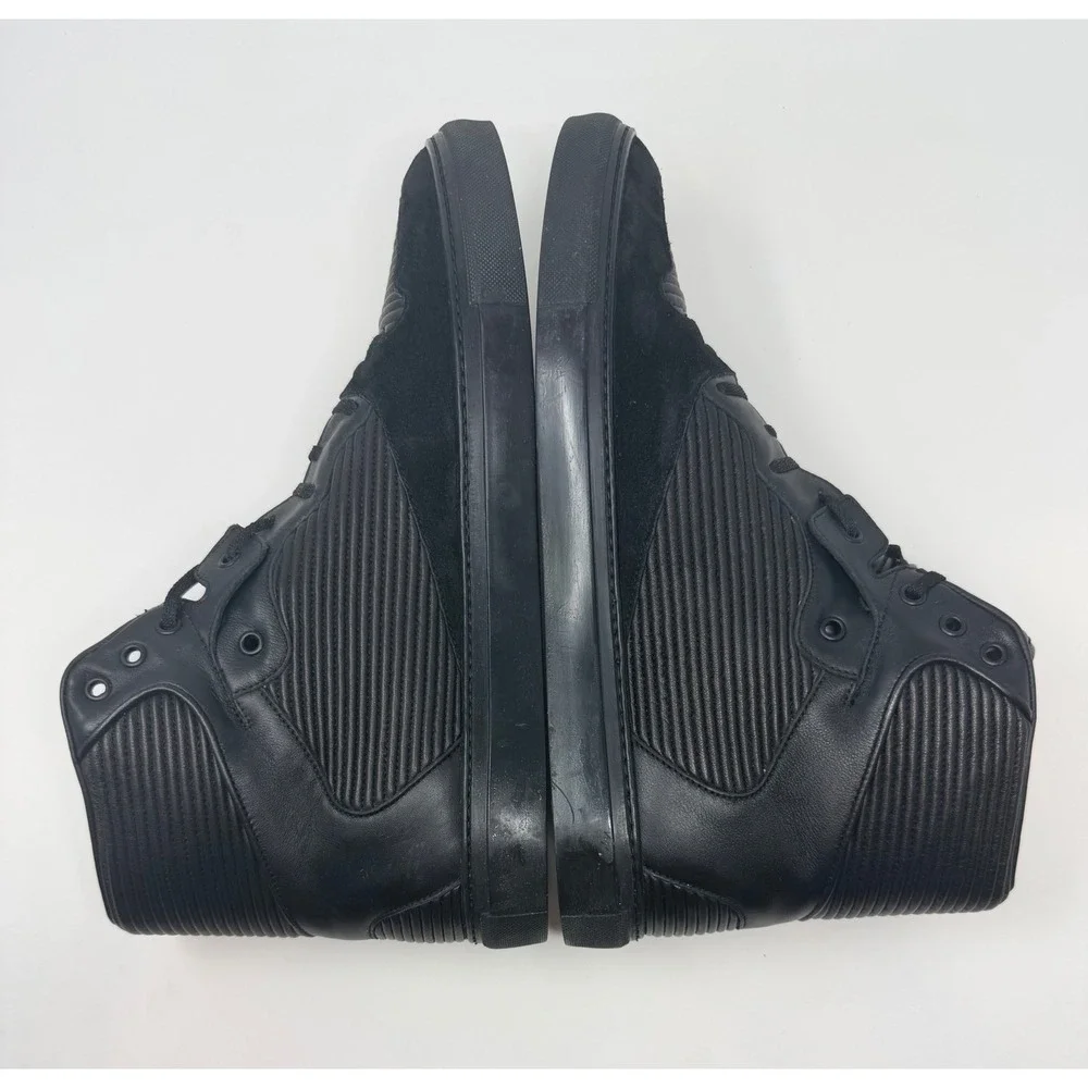 Balenciaga Pleated High Top Sneaker Black Size 14 US 47 EU